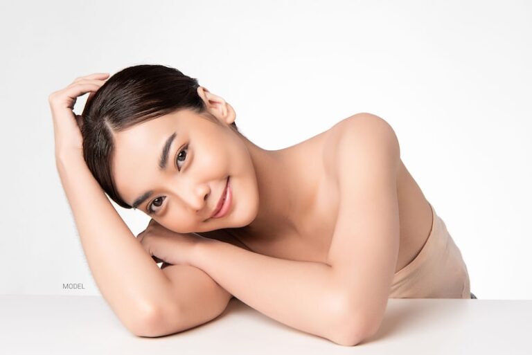 Beautiful fresh-faced Asian model